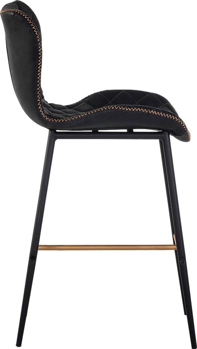 Beideman Black Counter Height Stool, Set of 2 - Thumbnail - Image 2