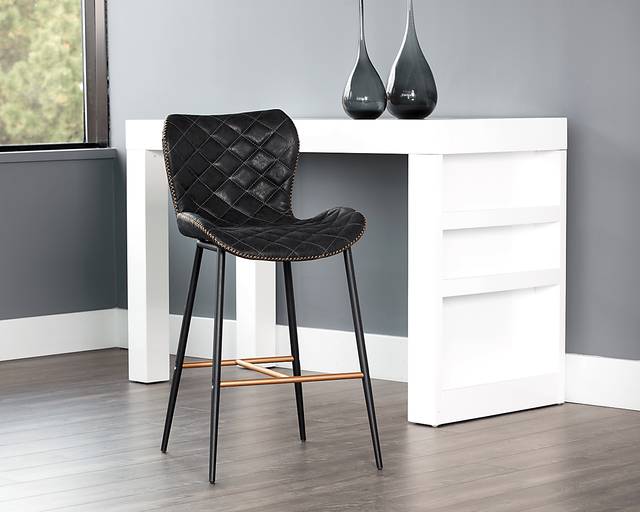 Beideman Black Counter Height Stool, Set of 2 - Thumbnail - Image 4