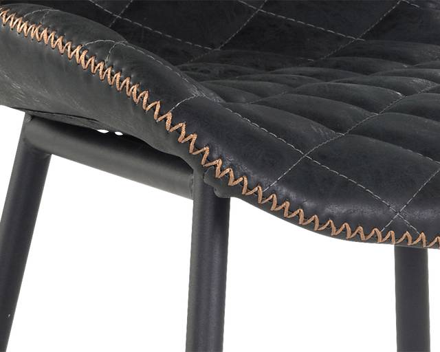 Beideman Black Counter Height Stool, Set of 2 - Thumbnail - Image 5