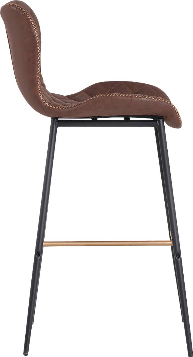 Beideman Brown Barstool, Set of 2 - Thumbnail - Image 3