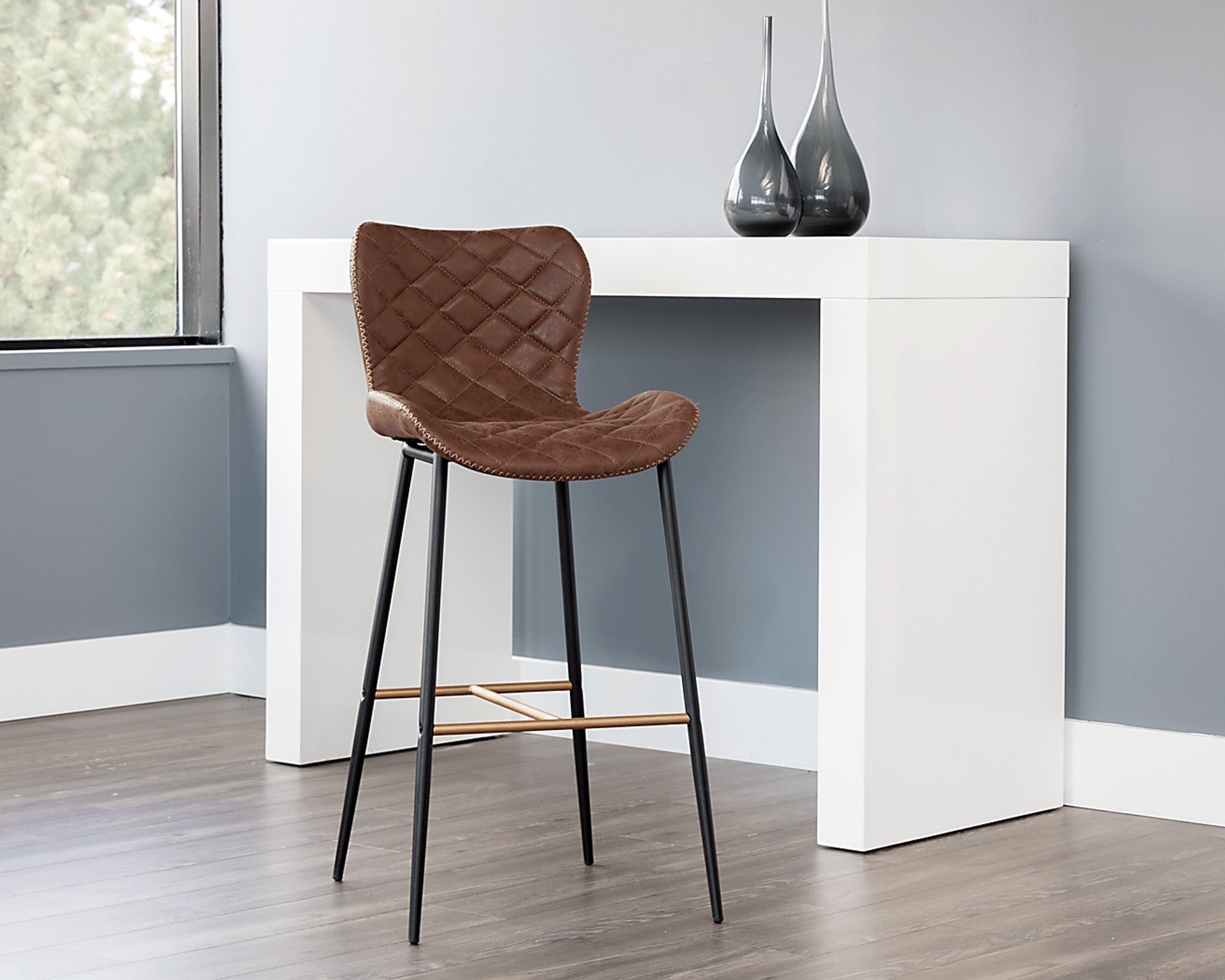 Beideman Brown Barstool, Set of 2 - Image 5