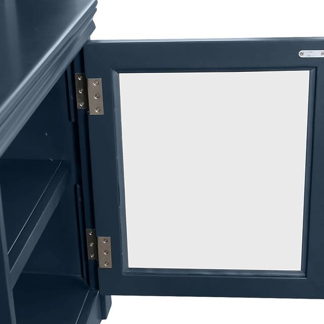 Beidiman I Blue 4 Pc Wall Unit with 104.5 in. Console - Thumbnail - Image 12