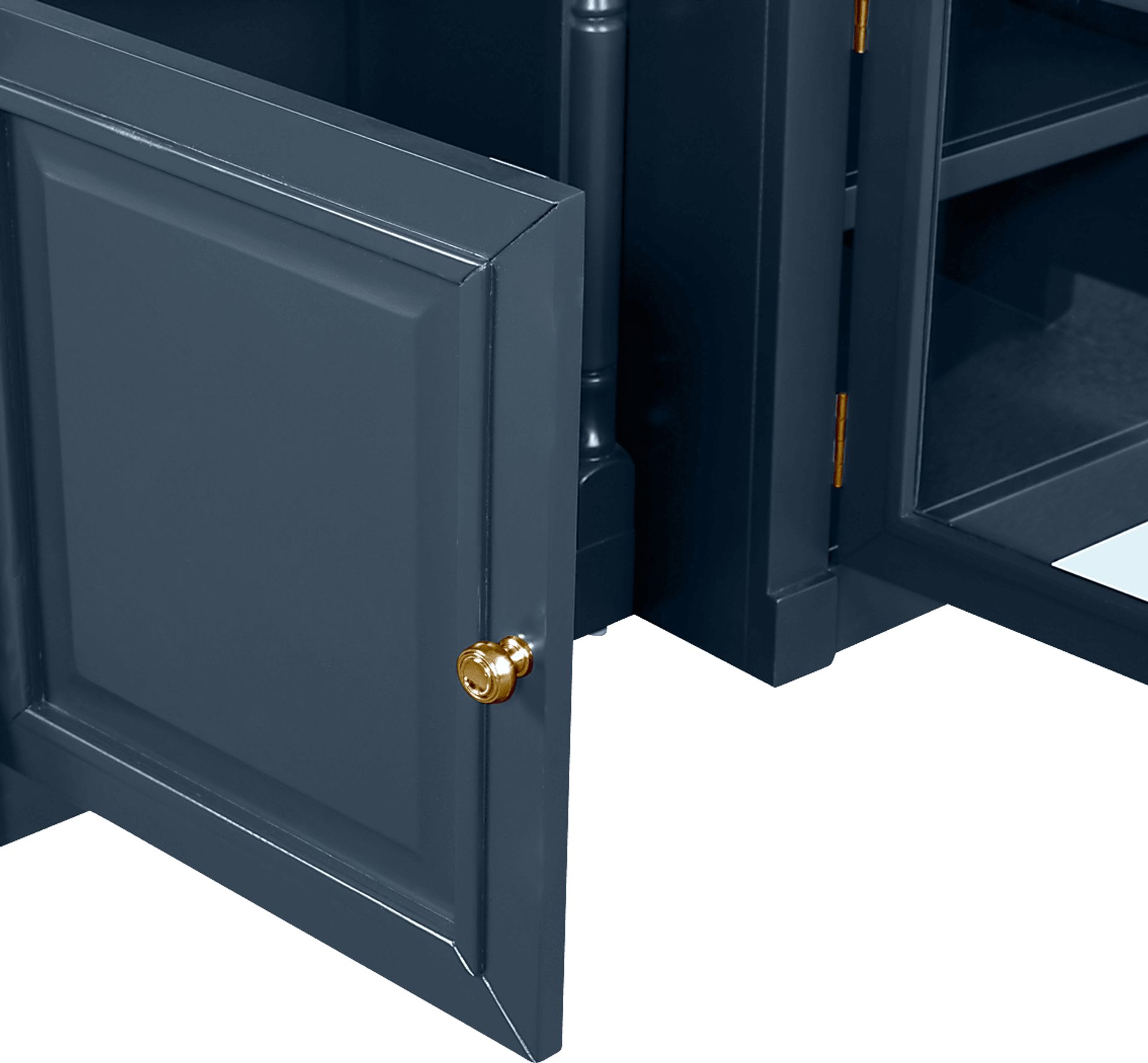 Beidiman I Blue 4 Pc Wall Unit with 104.5 in. Console - Image 3