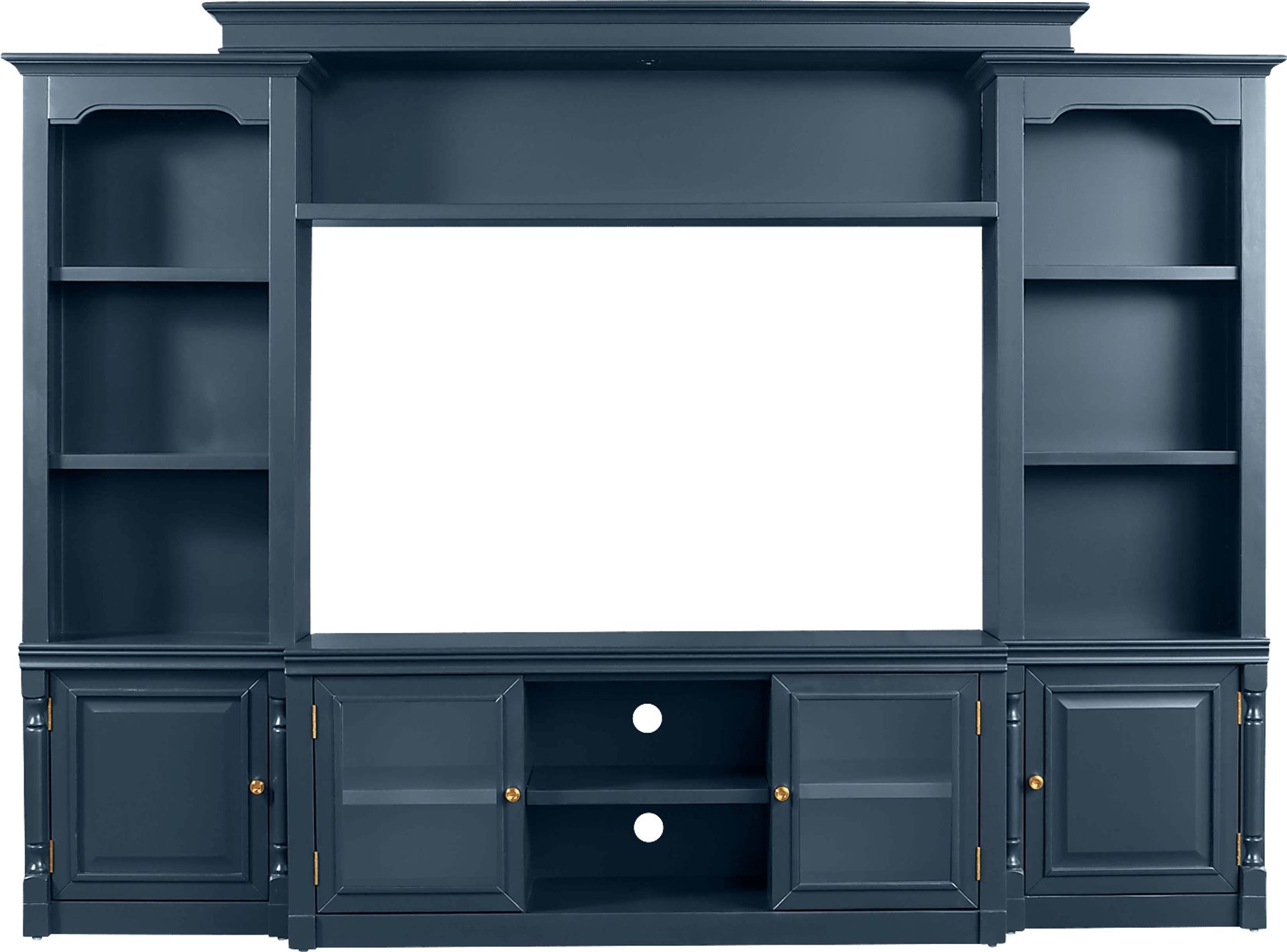 Beidiman I Blue 4 Pc Wall Unit with 104.5 in. Console - Image 1