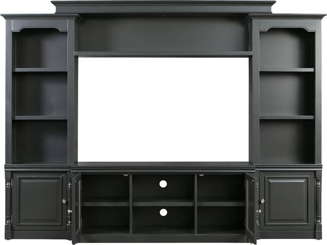 Beidiman I Charcoal 4 Pc Wall Unit with 104.5 in. Console - Thumbnail - Image 4