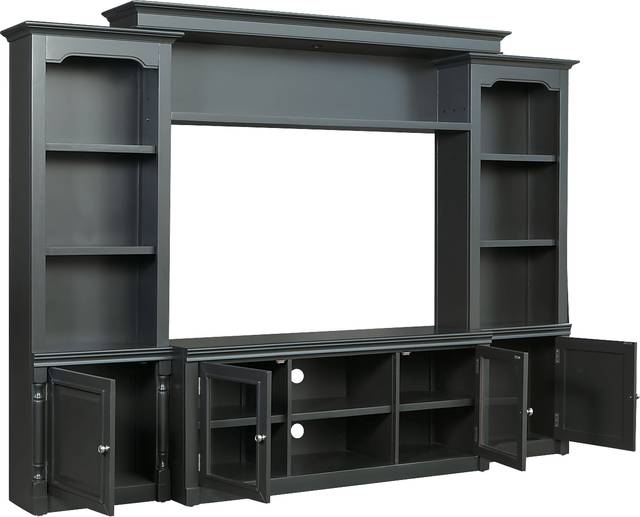 Beidiman I Charcoal 4 Pc Wall Unit with 104.5 in. Console - Thumbnail - Image 5