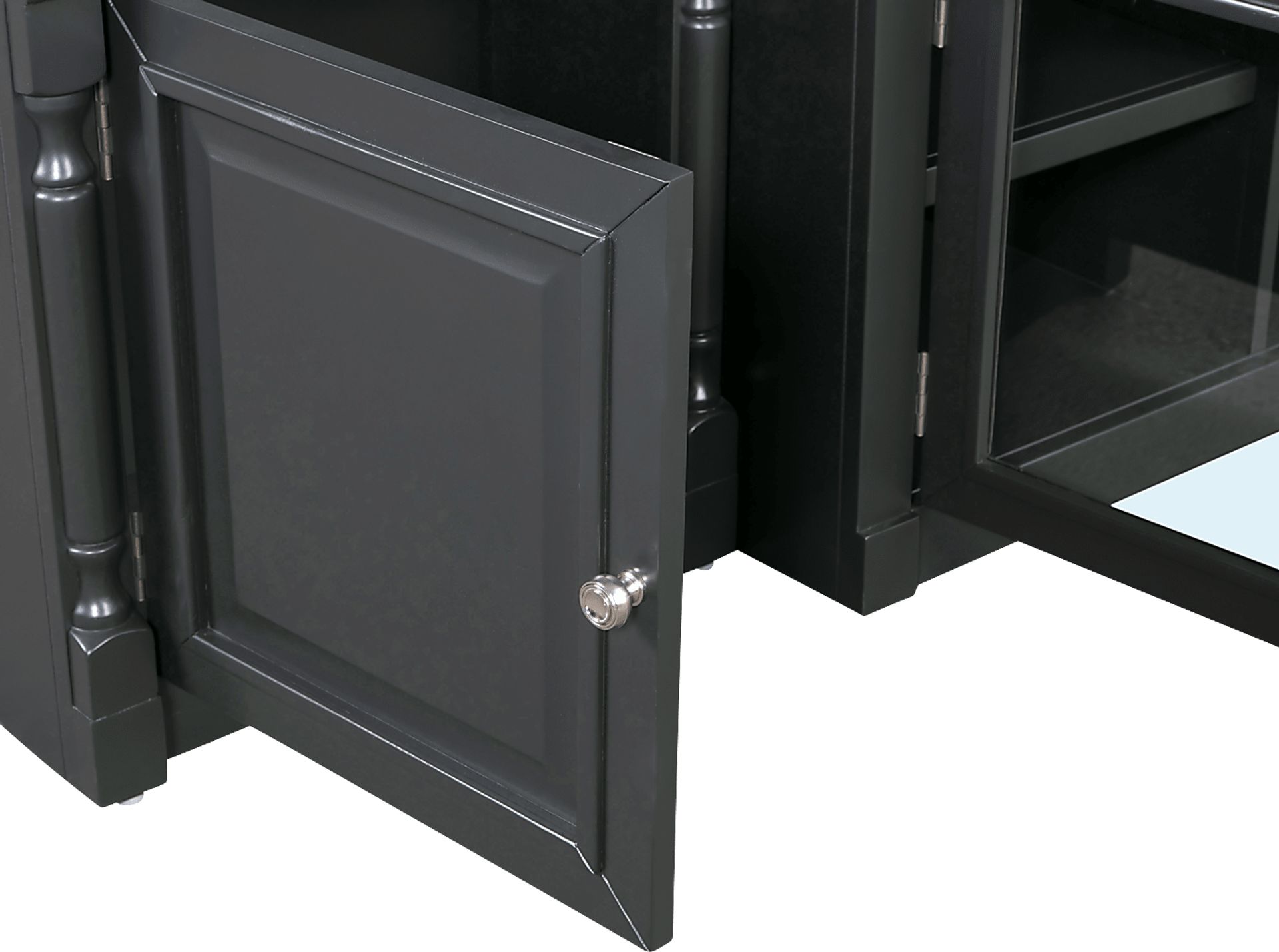Beidiman I Charcoal 4 Pc Wall Unit with 104.5 in. Console - Image 7