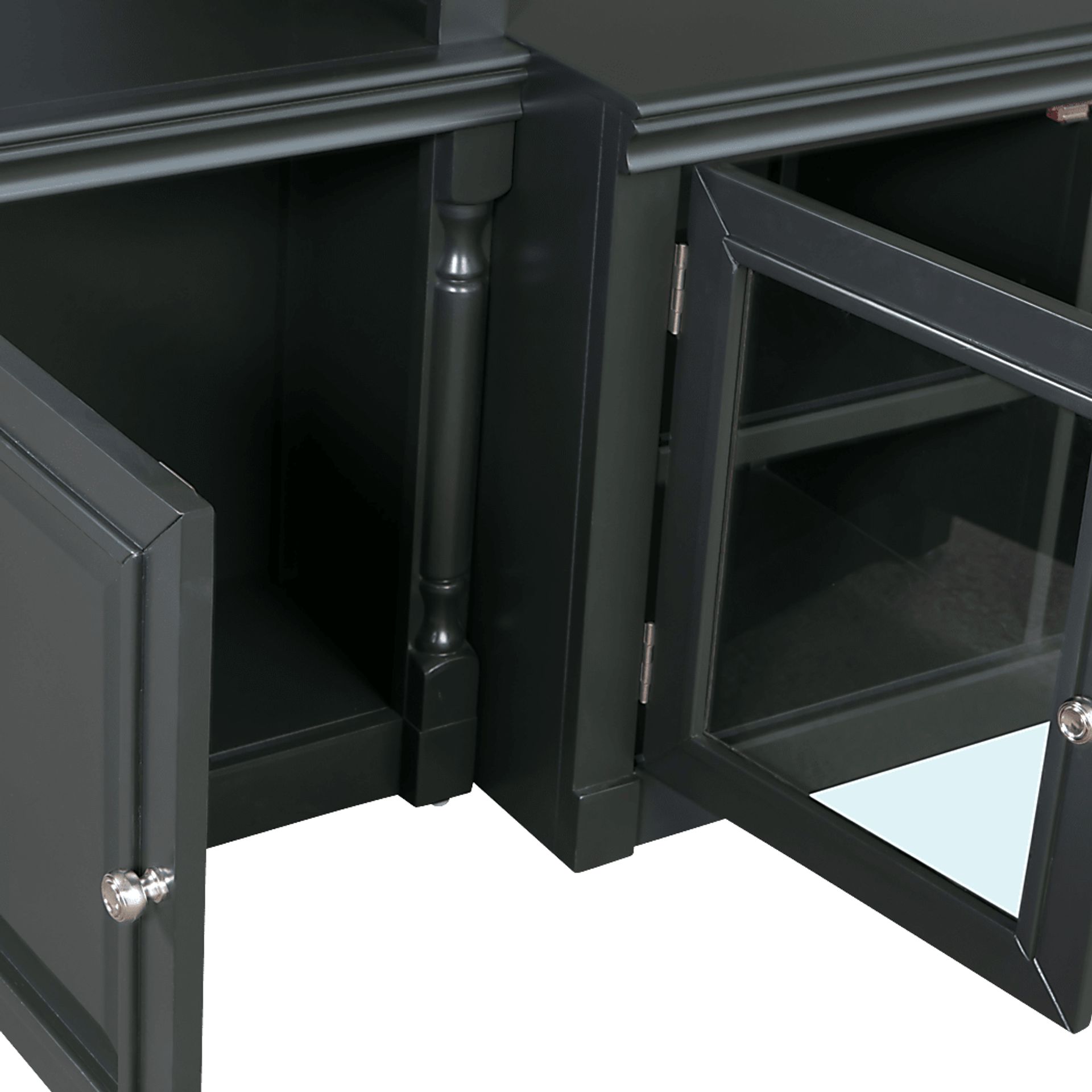Beidiman I Charcoal 4 Pc Wall Unit with 104.5 in. Console - Image 8