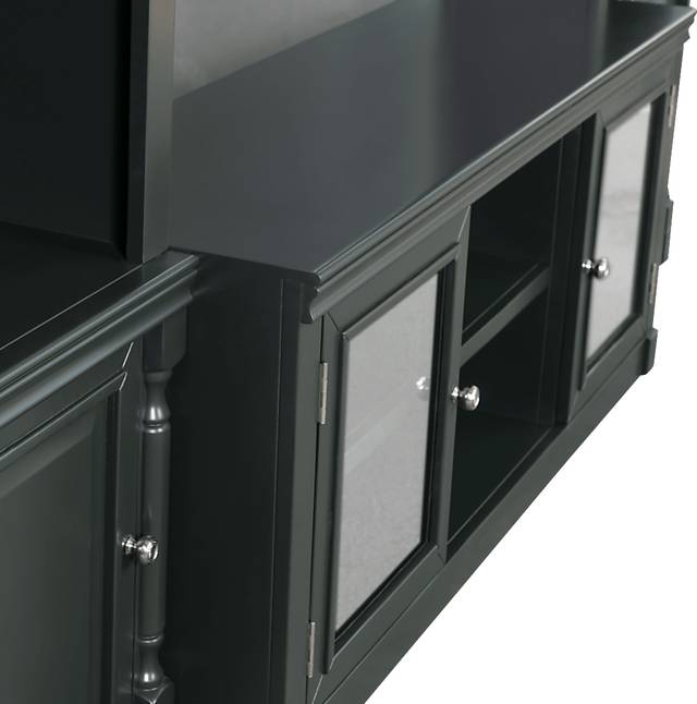 Beidiman I Charcoal 4 Pc Wall Unit with 104.5 in. Console - Thumbnail - Image 9
