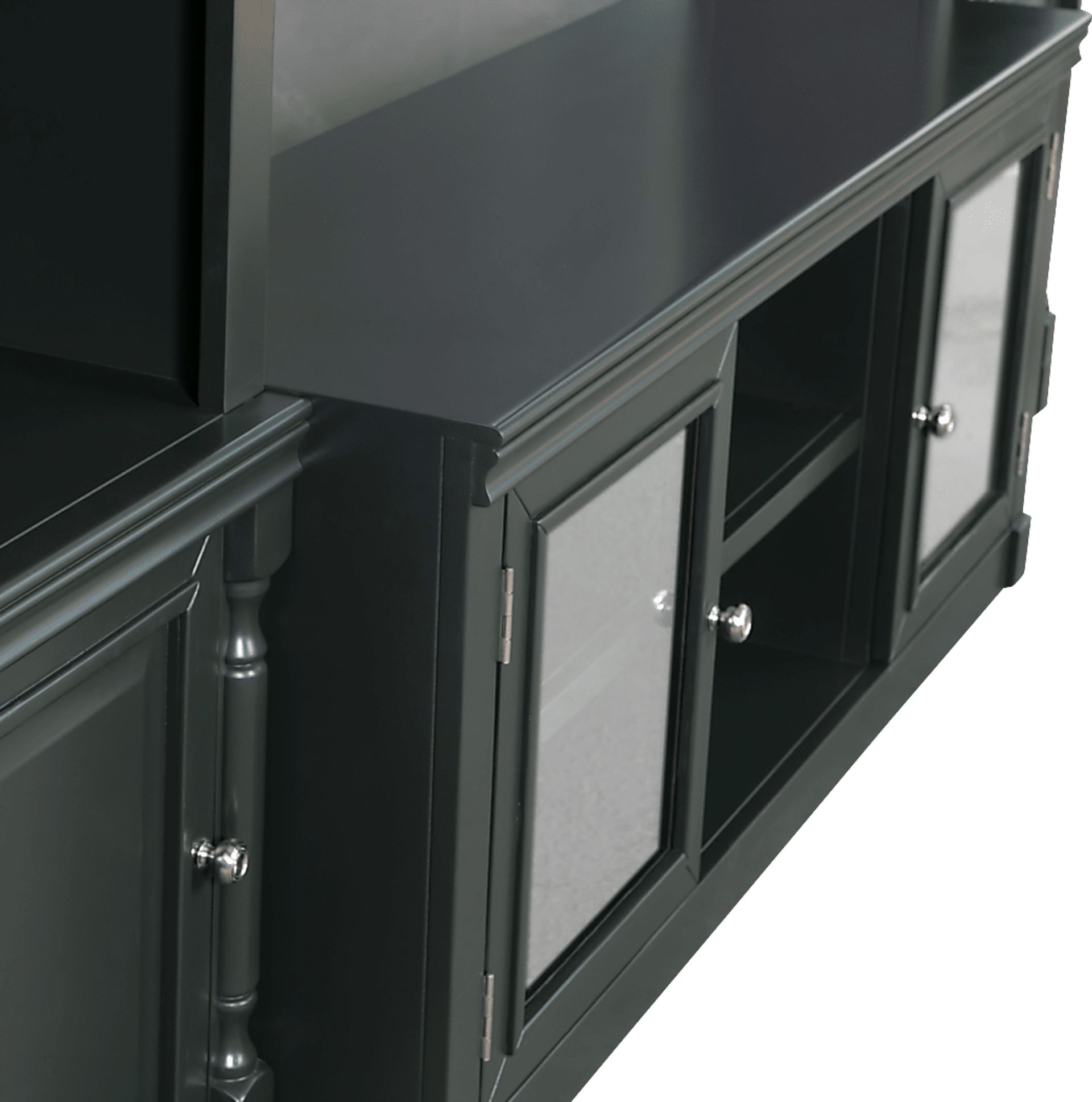 Beidiman I Charcoal 4 Pc Wall Unit with 104.5 in. Console - Image 9
