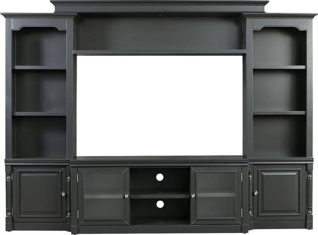 Beidiman I Charcoal 4 Pc Wall Unit with 104.5 in. Console - Thumbnail - Image 1