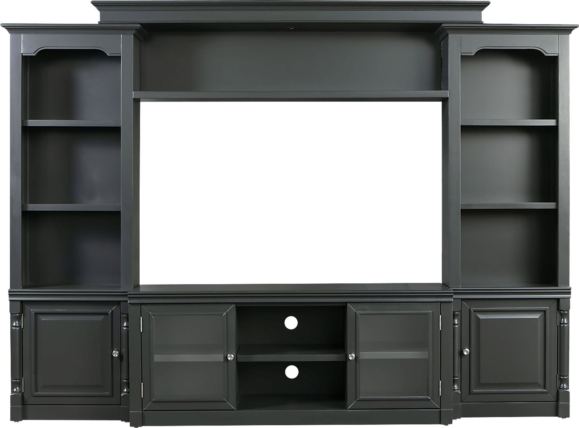 Beidiman I Charcoal 4 Pc Wall Unit with 104.5 in. Console - Image 1