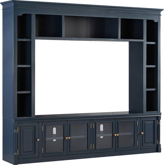 Beidiman II Blue 3 Pc Wall Unit with 98.5 in. Console - Thumbnail - Image 3