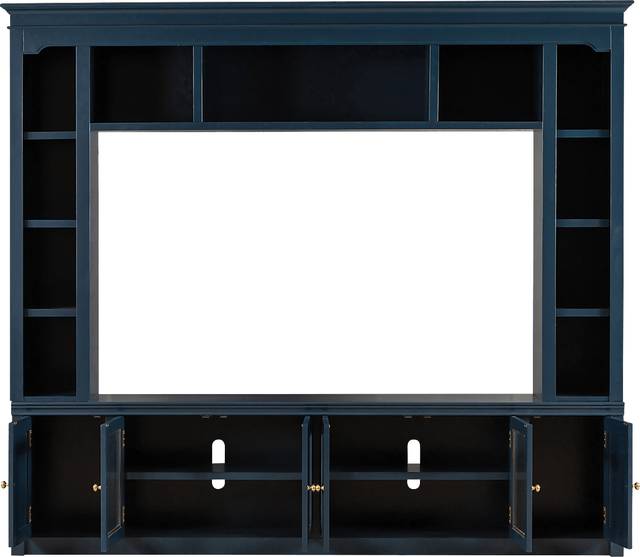Beidiman II Blue 3 Pc Wall Unit with 98.5 in. Console - Thumbnail - Image 4