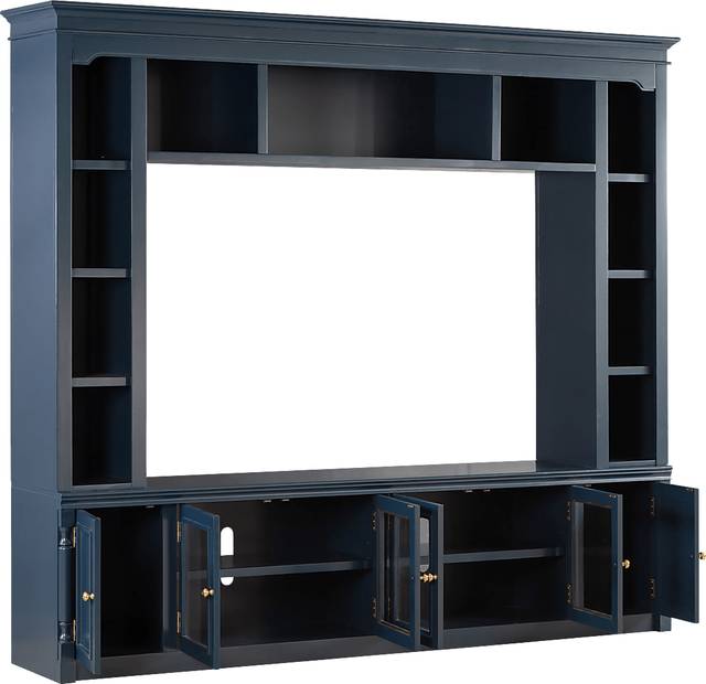 Beidiman II Blue 3 Pc Wall Unit with 98.5 in. Console - Thumbnail - Image 5