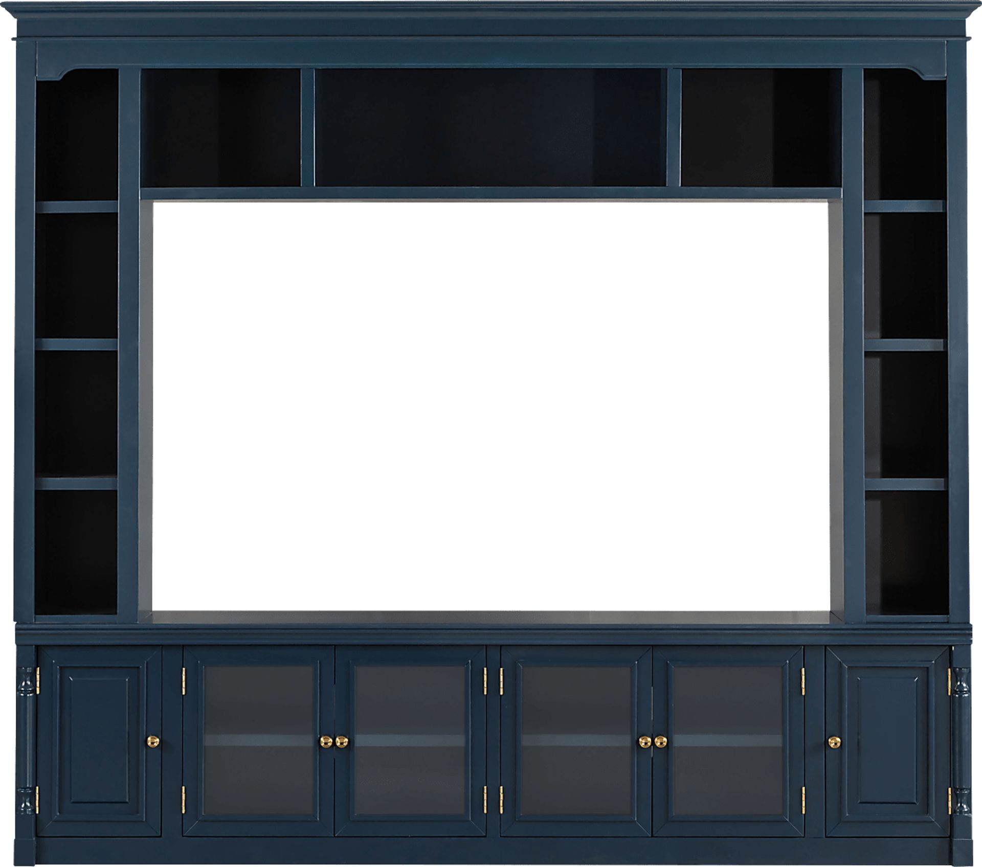 Beidiman II Blue 3 Pc Wall Unit with 98.5 in. Console - Image 1