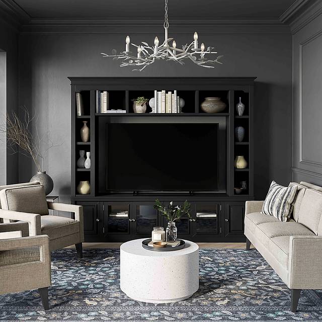 Beidiman II Charcoal 3 Pc Wall Unit with 98.5 in. Console - Thumbnail - Image 2