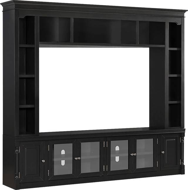 Beidiman II Charcoal 3 Pc Wall Unit with 98.5 in. Console - Thumbnail - Image 3