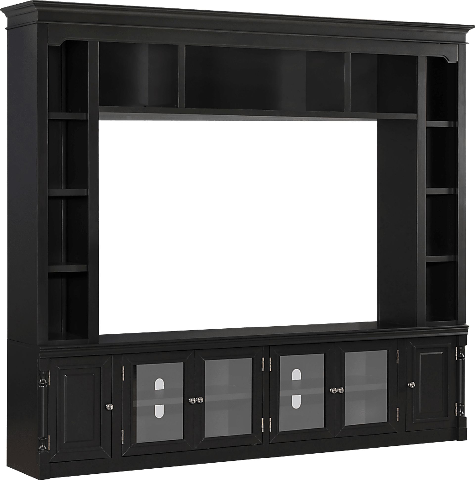 Beidiman II Charcoal 3 Pc Wall Unit with 98.5 in. Console - Image 3