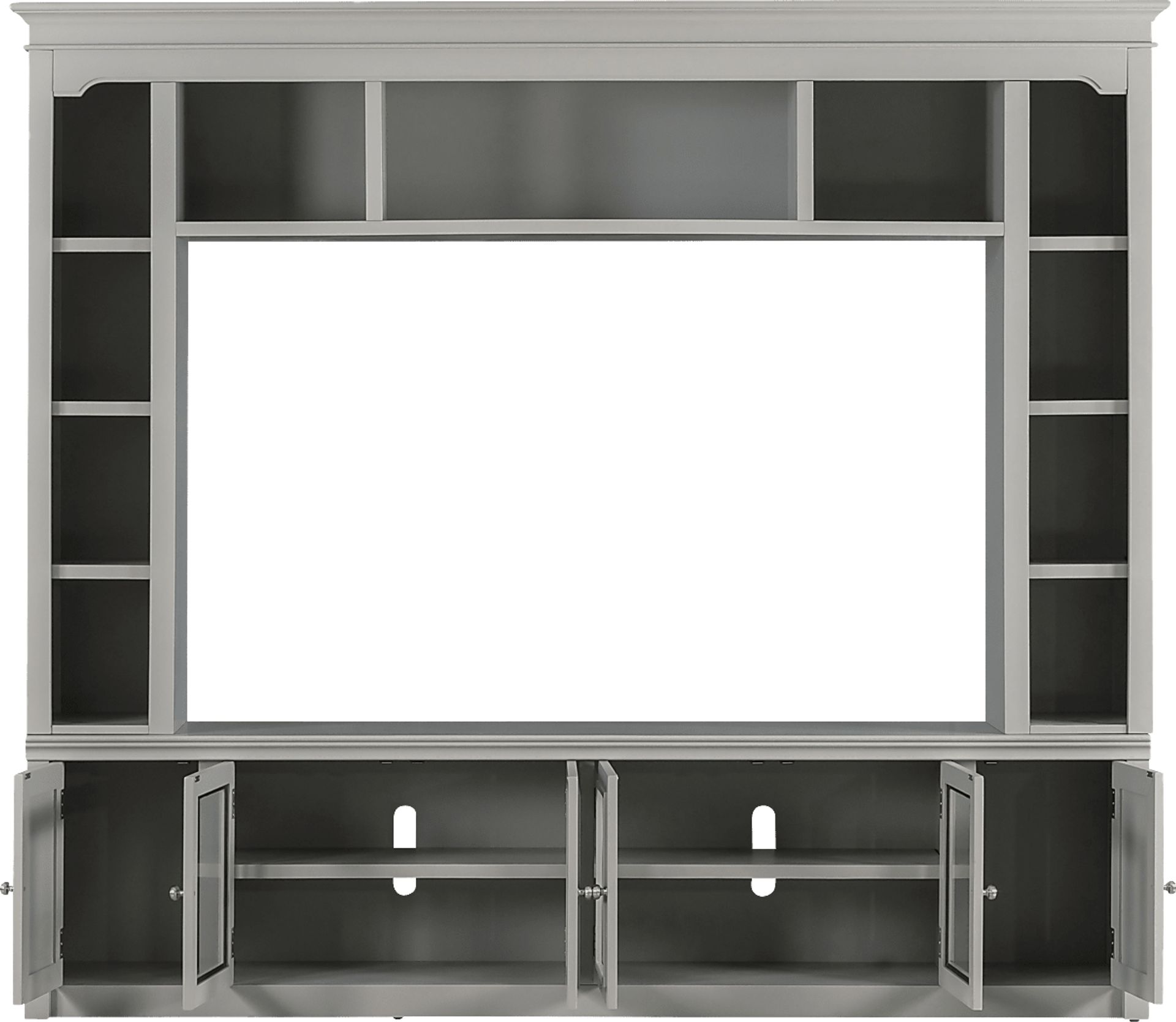 Beidiman II Gray 3 Pc Wall Unit with 98.5 in. Console - Image 4