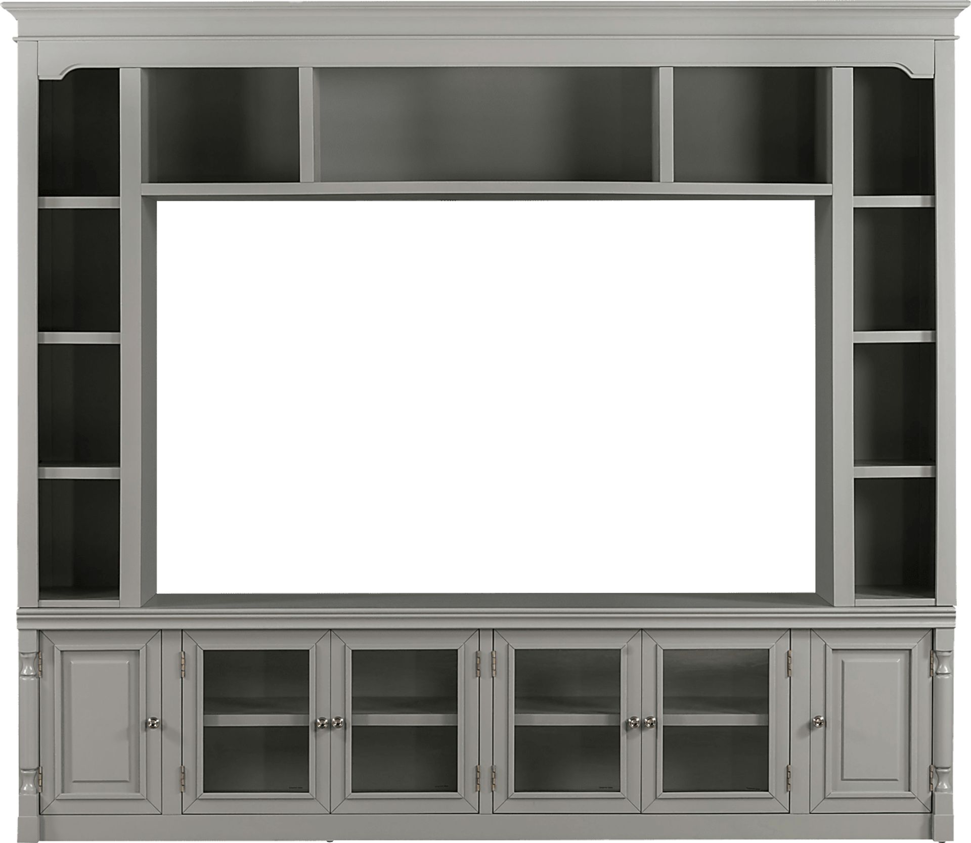 Beidiman II Gray 3 Pc Wall Unit with 98.5 in. Console - Image 1