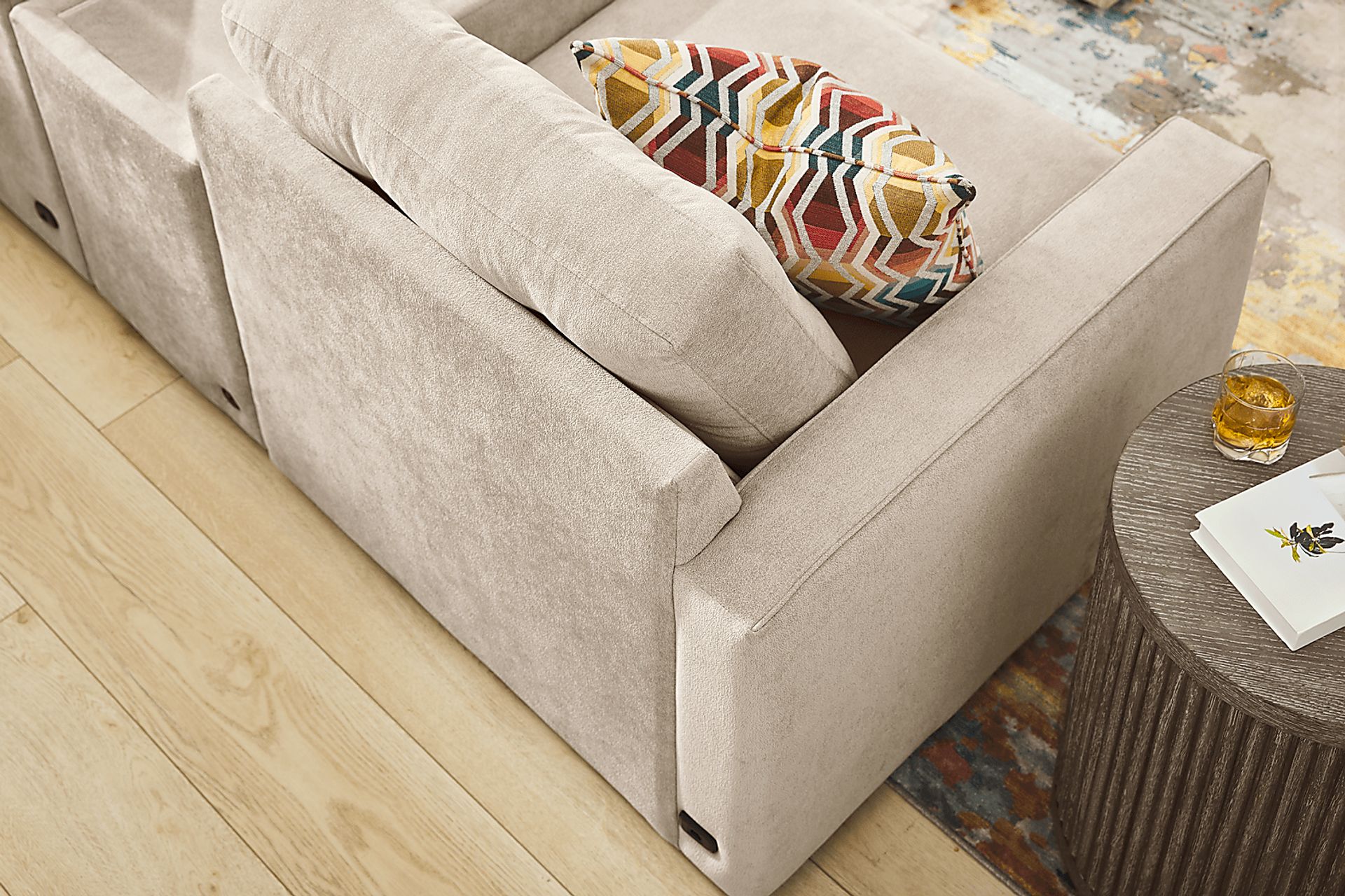 Beige 3 Pc ModularOne Gel Foam Sleeper - Image 8