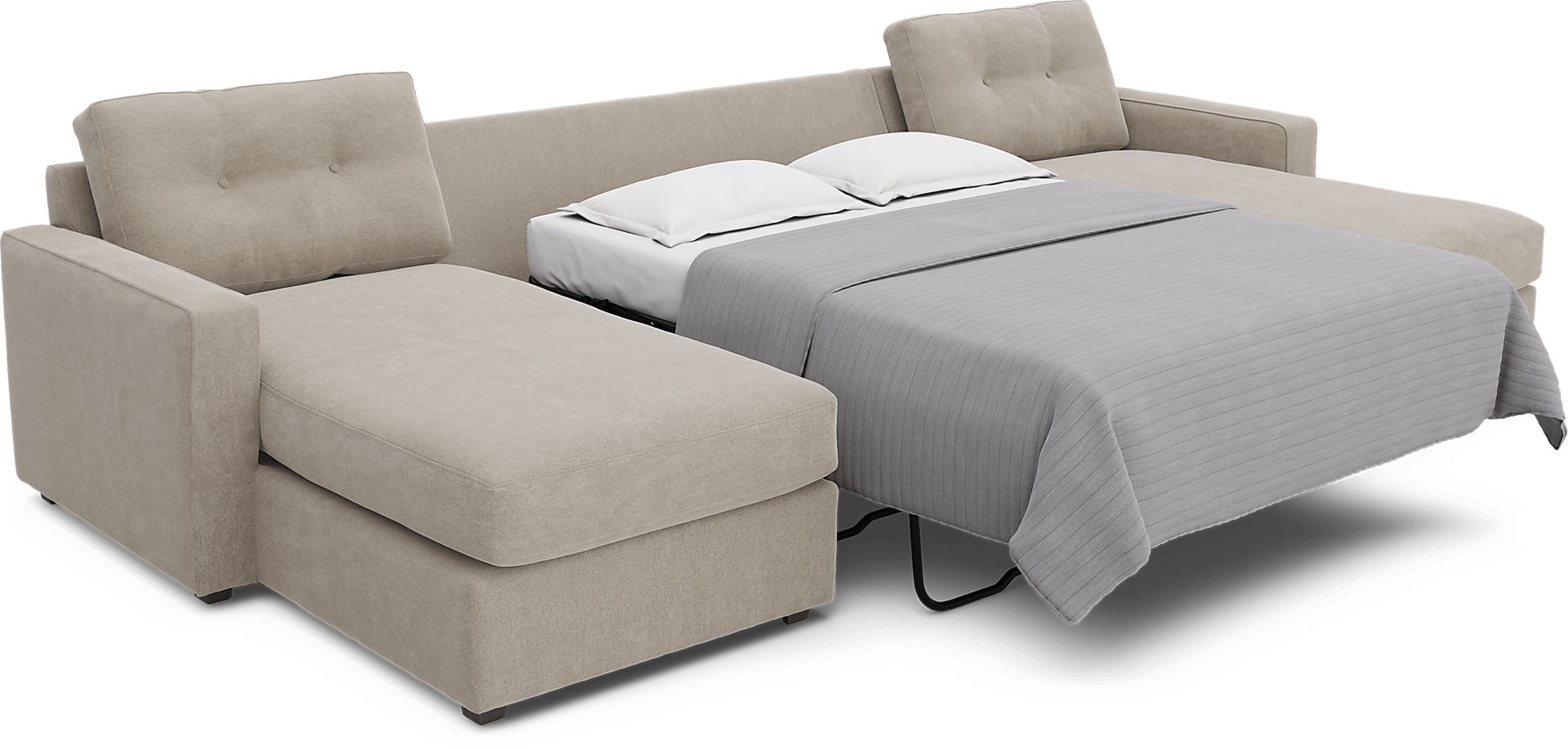 Beige 3 Pc ModularOne Gel Foam Sleeper - Image 3