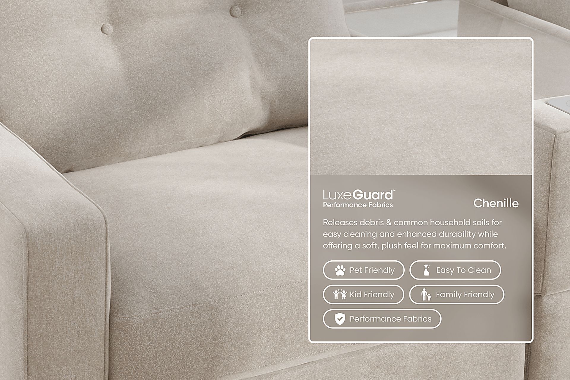 Beige 3 Pc Power Reclining ModularOne - Image 3