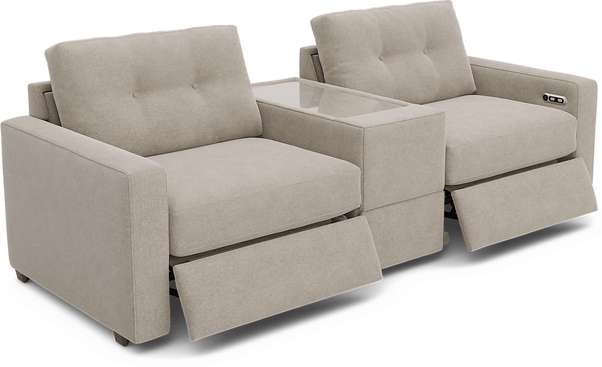 Beige 3 Pc Power Reclining ModularOne - Image 1