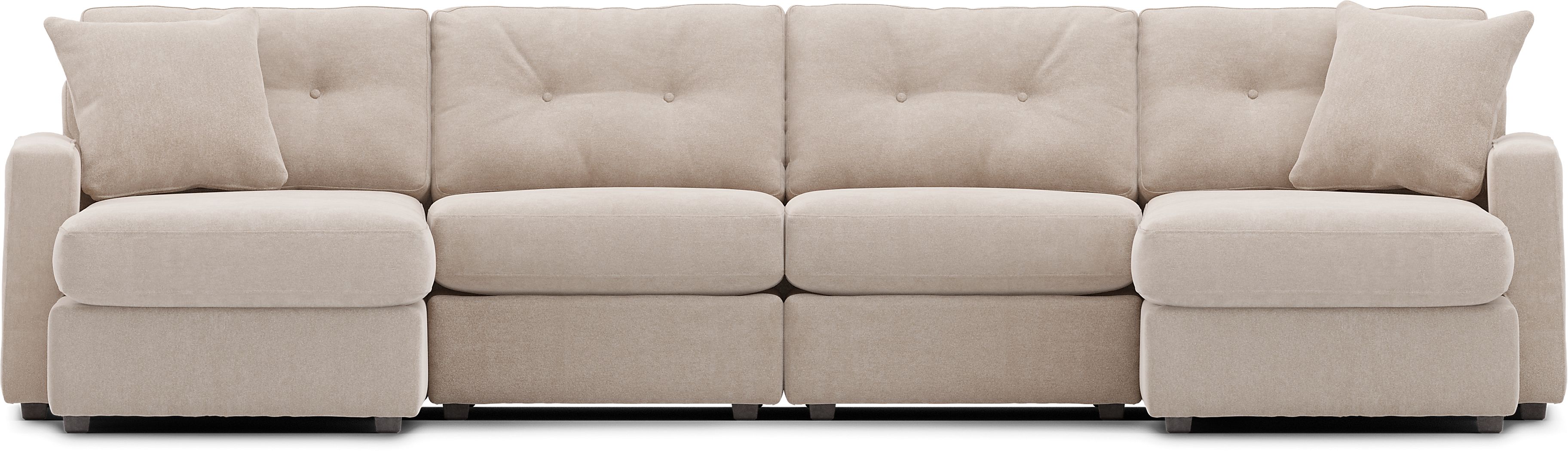 Beige 3 Pc Power Reclining ModularOne - Thumbnail 2