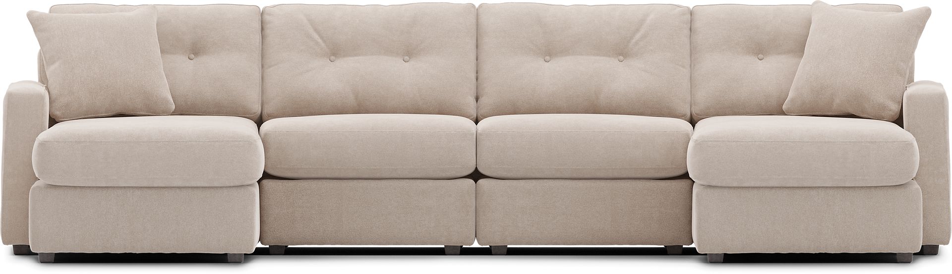 Beige 4 Pc Power Reclining ModularOne - Image 3