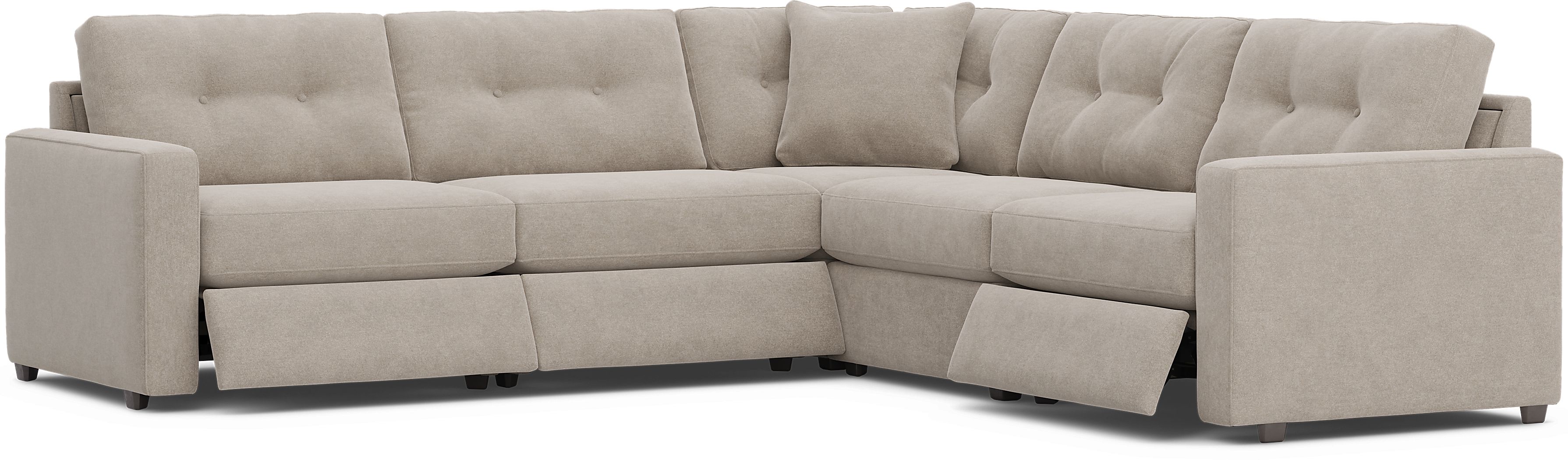 Beige 3 Pc Power Reclining ModularOne - Thumbnail 4