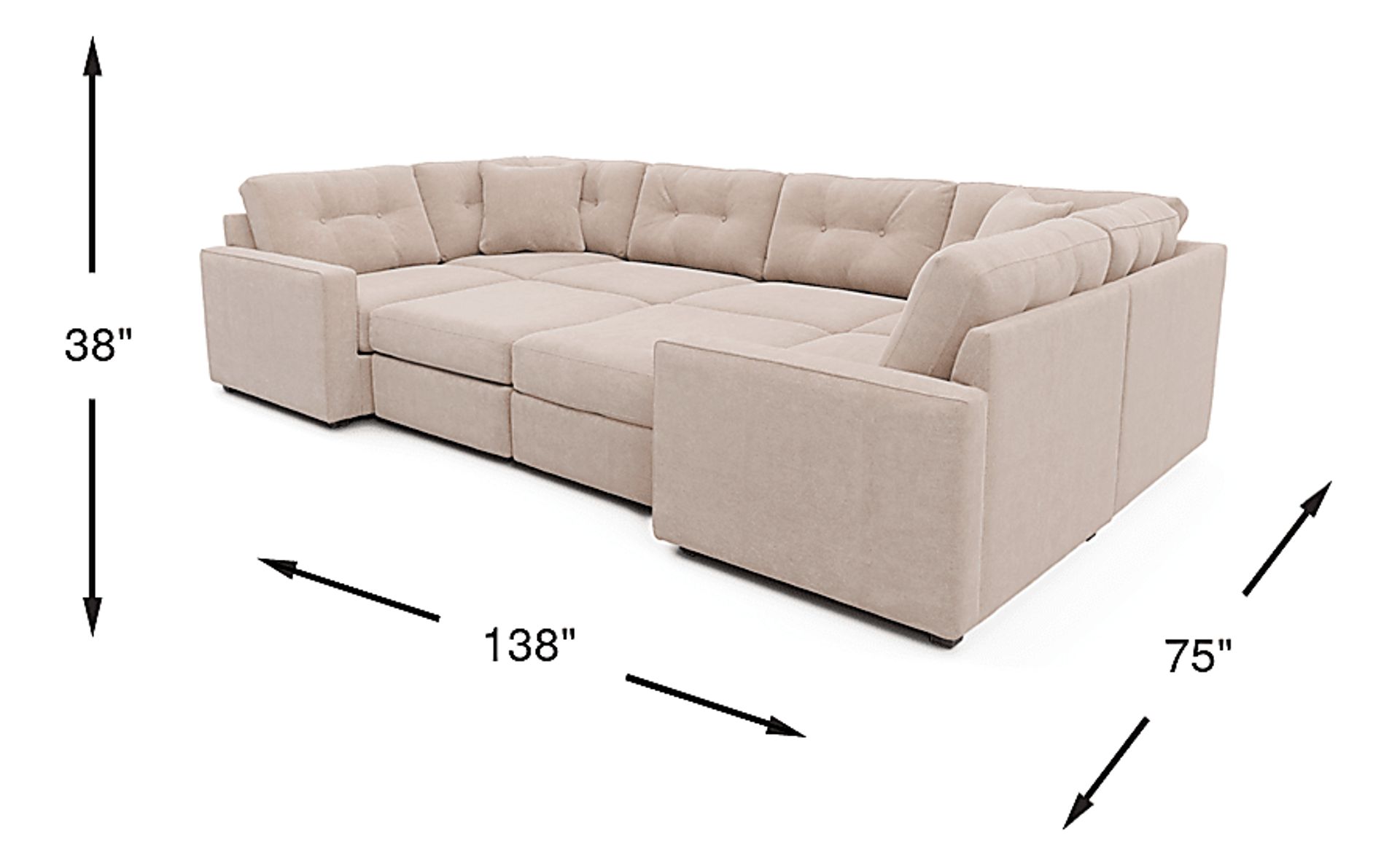 Dimension Image. Please refer to the Dimension Tab on this page for dimension details.