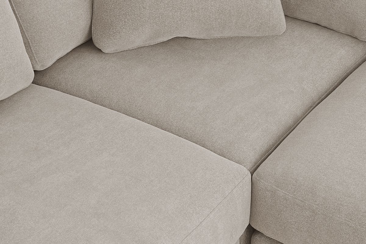 Drew & Jonathan Modularone Beige Chenille Fabric 8 Pc Right Arm Chaise ...