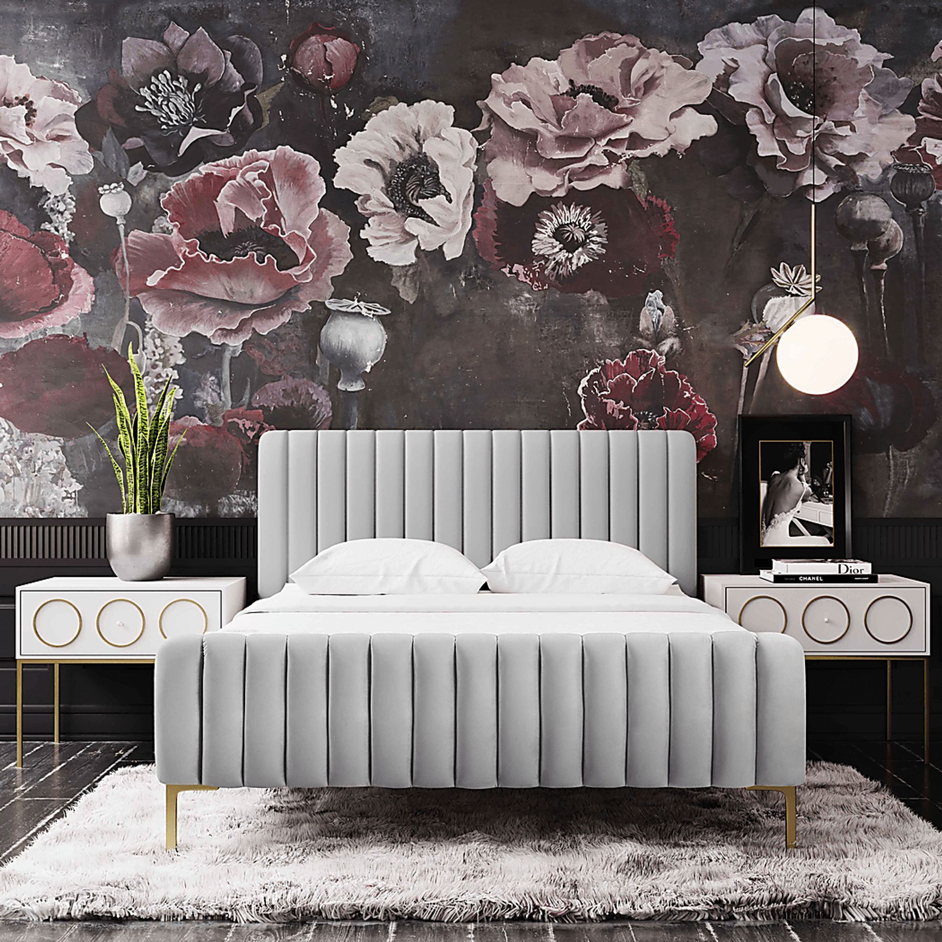 Beineke Gray King Bed - Image 2