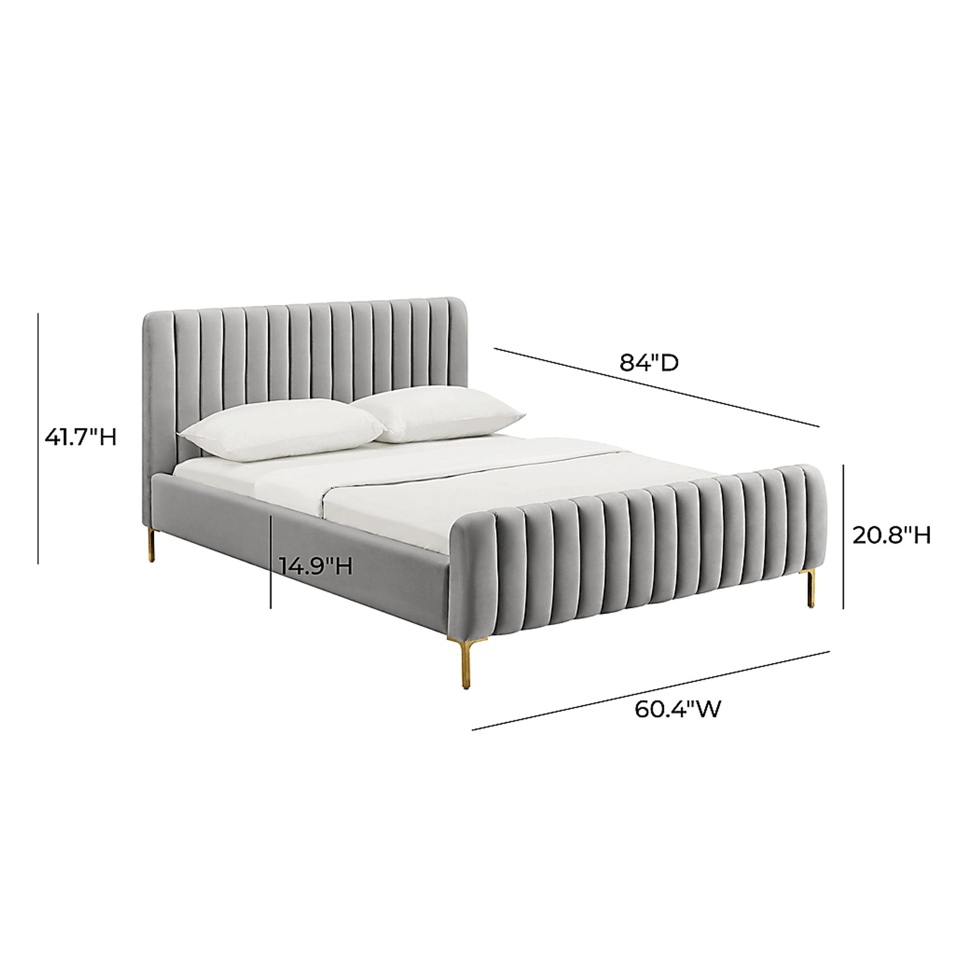 Beineke Gray King Bed - Image 6