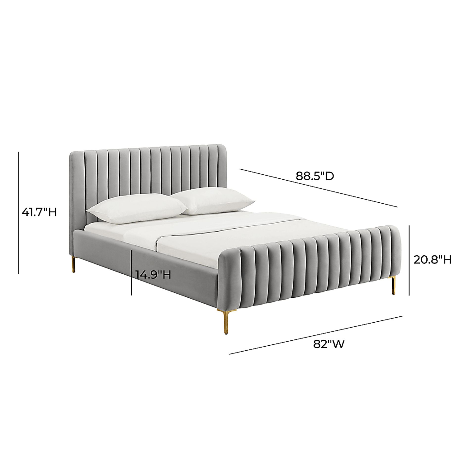 Beineke Gray King Bed - Image 7