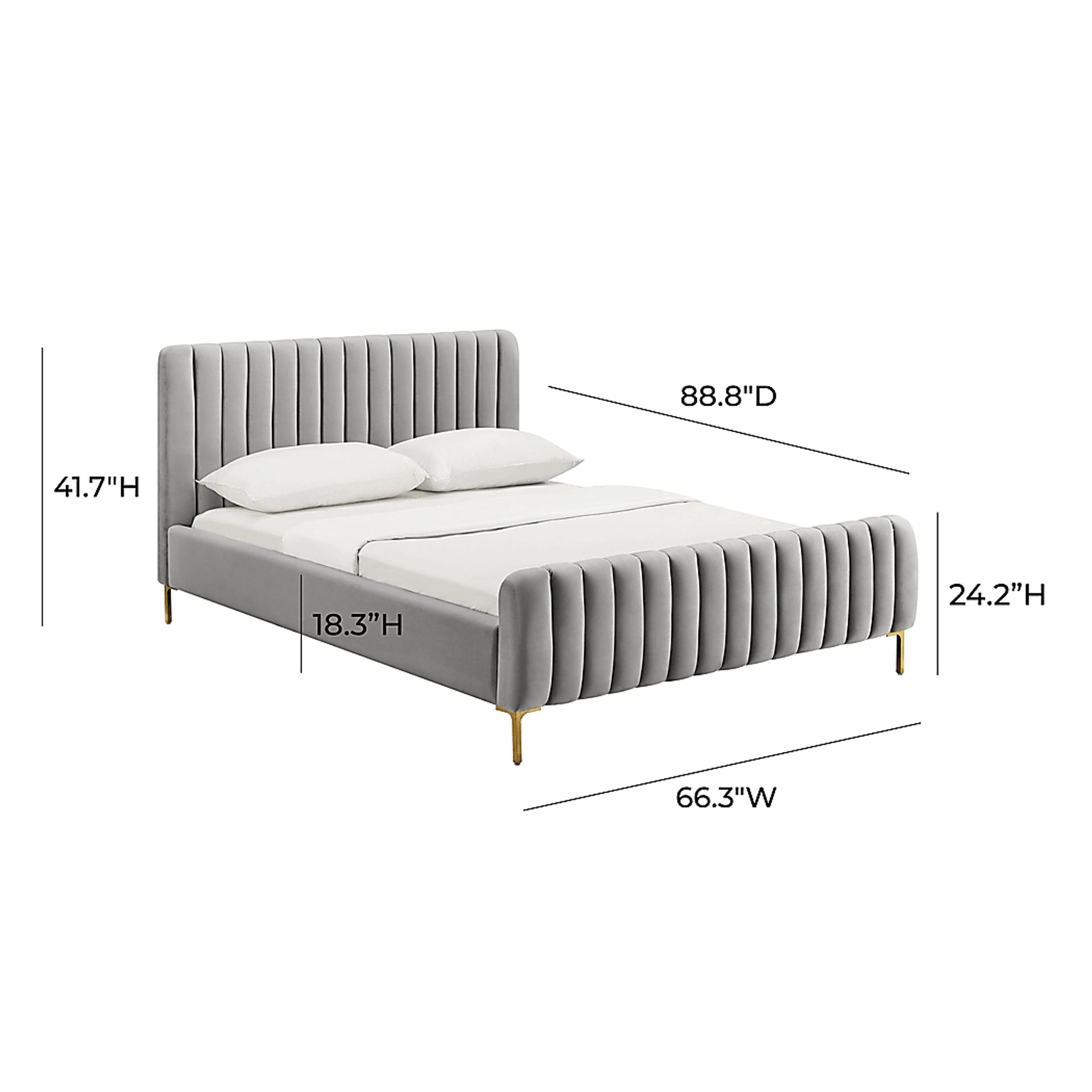 Beineke Gray King Bed - Image 8