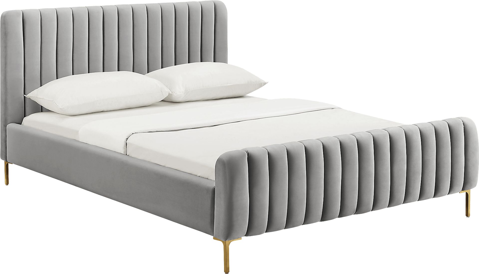 Beineke Gray King Bed - Image 1