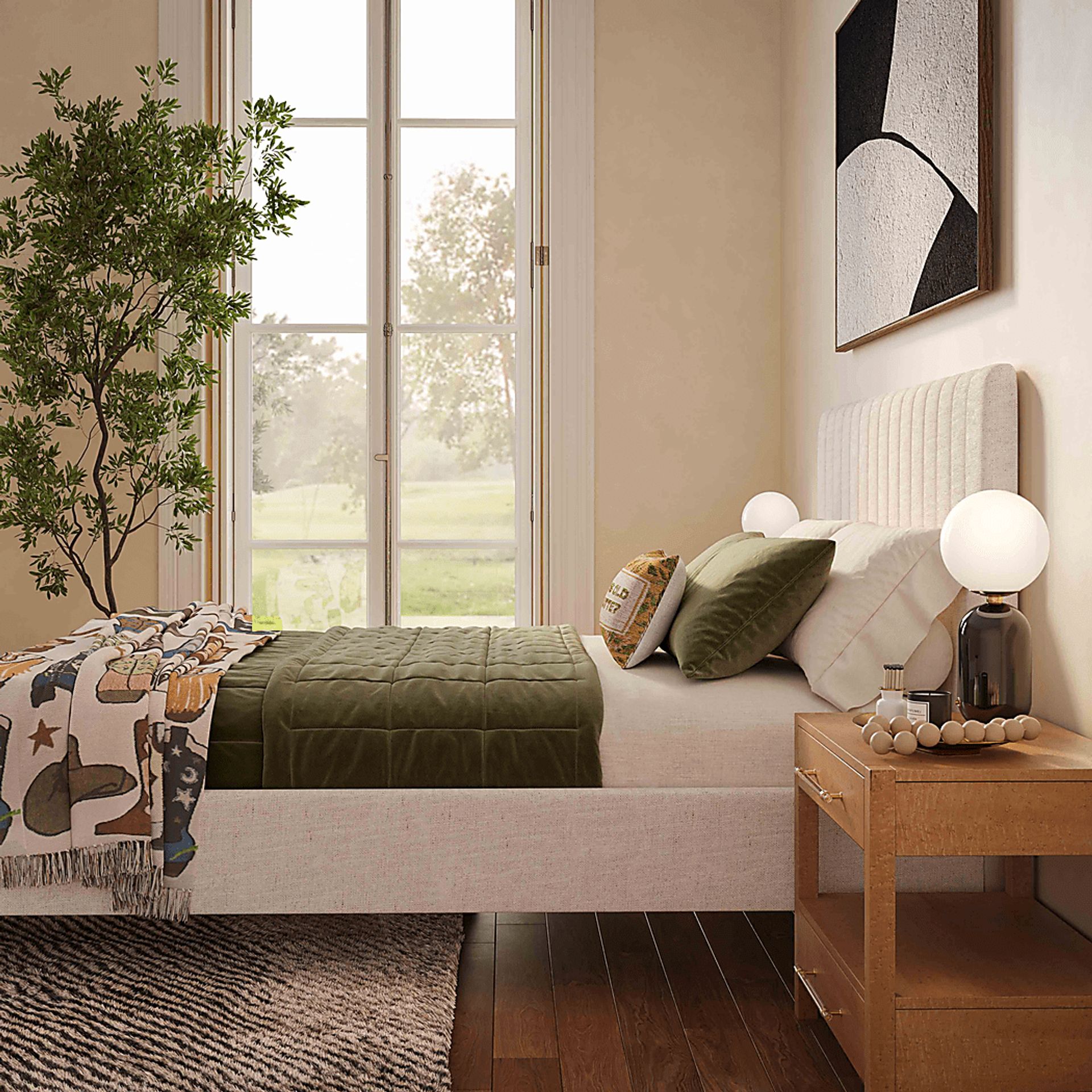 Beineke II Natural King Bed - Image 2
