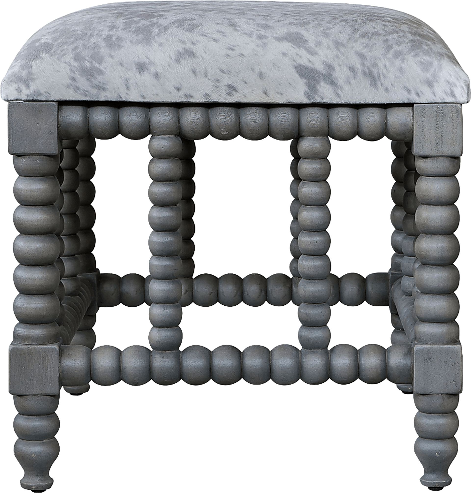 Beishy Gray Accent Bench - Image 2