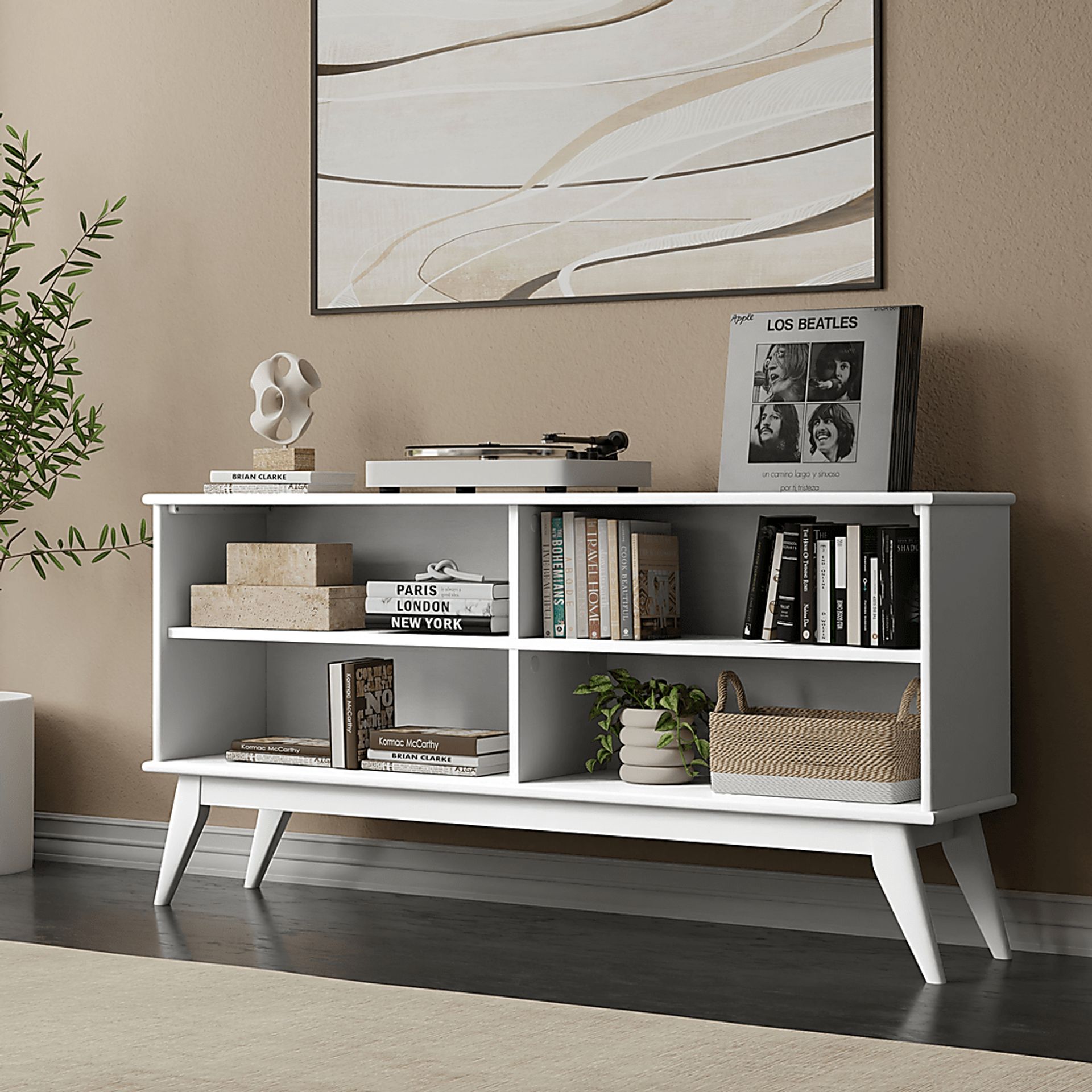 Bekaye White Bookcase - Image 2