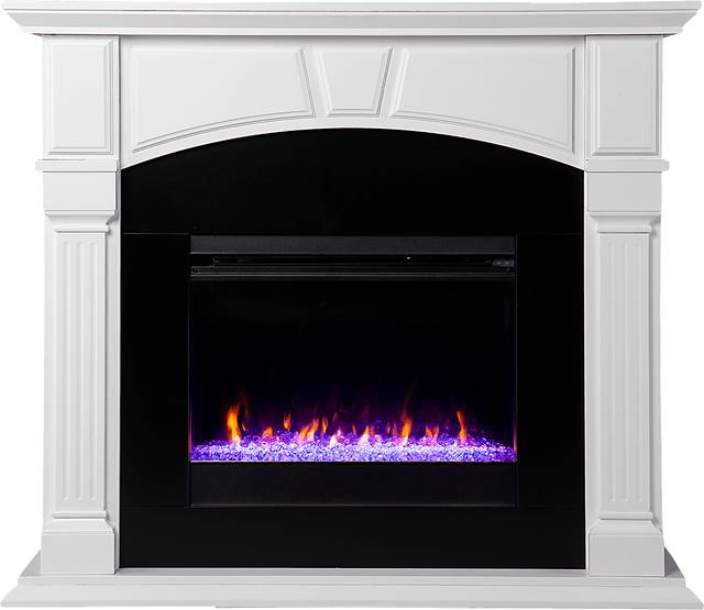Bekonscot I White 48 in. Console With Color Changing Electric Fireplace - Thumbnail - Image 2