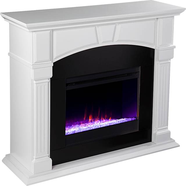 Bekonscot I White 48 in. Console With Color Changing Electric Fireplace - Thumbnail - Image 1