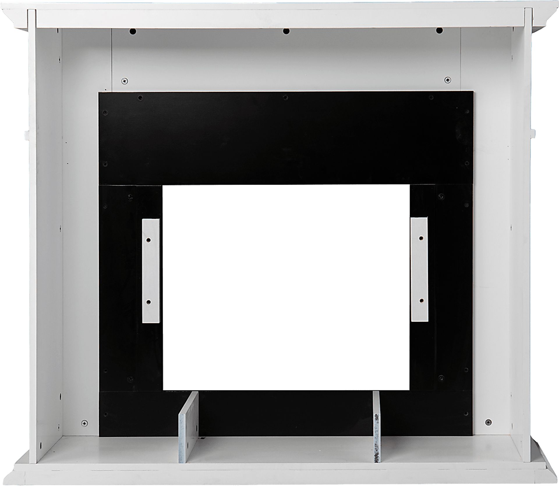 Bekonscot IV White 48 in. Console With Touch Panel Electric Fireplace - Image 4