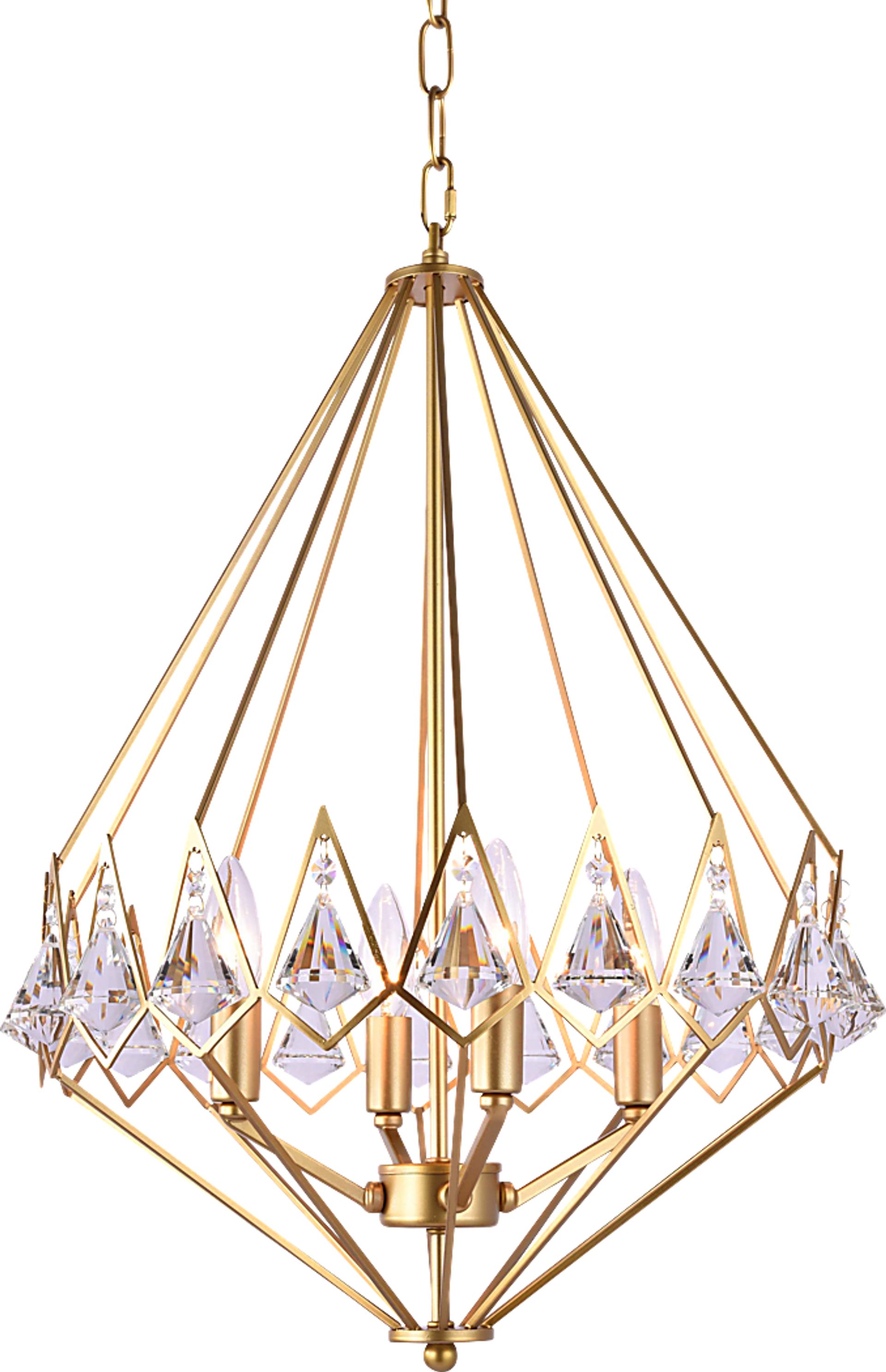 Belaire Point Gold Chandelier - Image 1