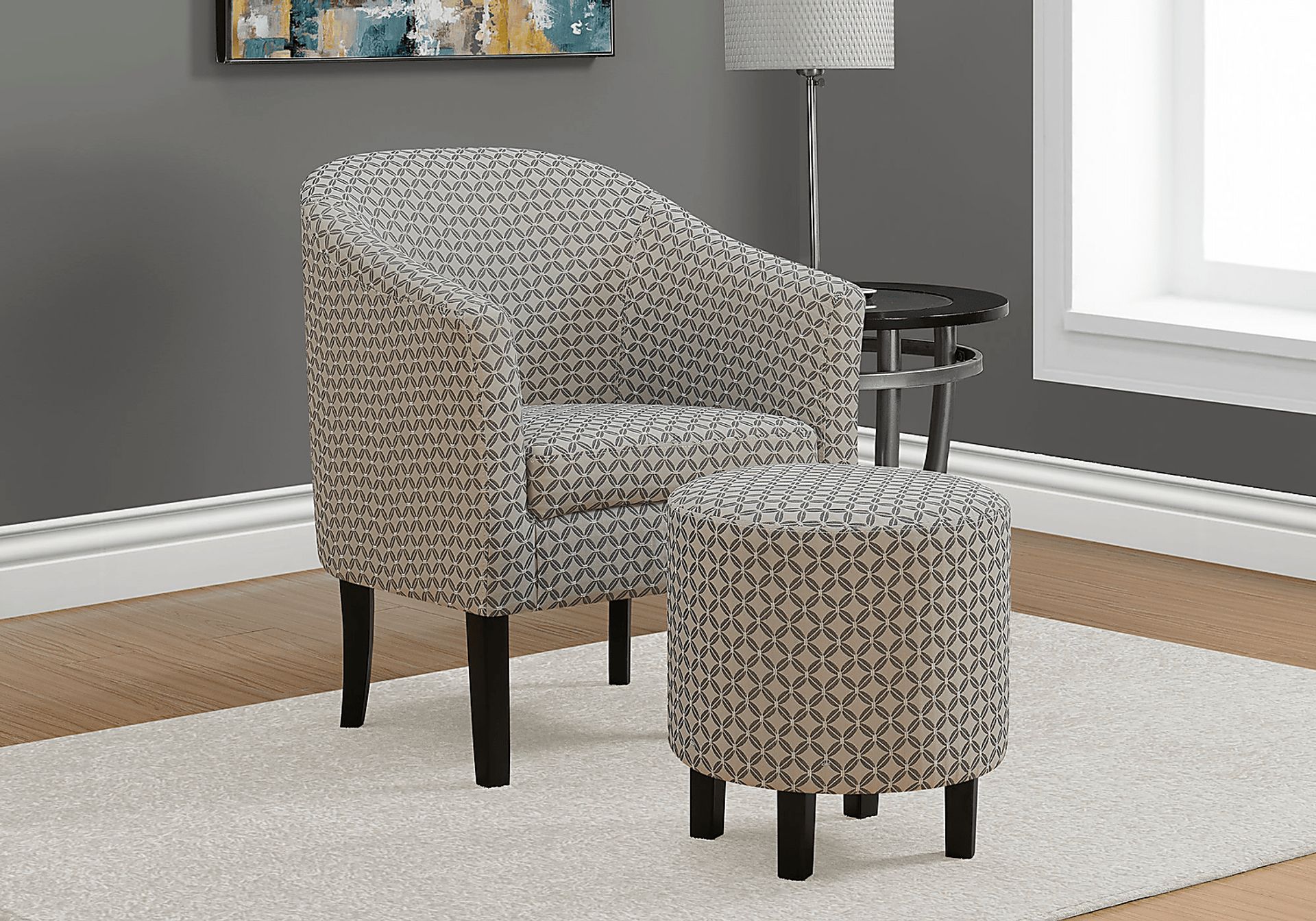 Belcaro Gray Accent Chair - Image 2