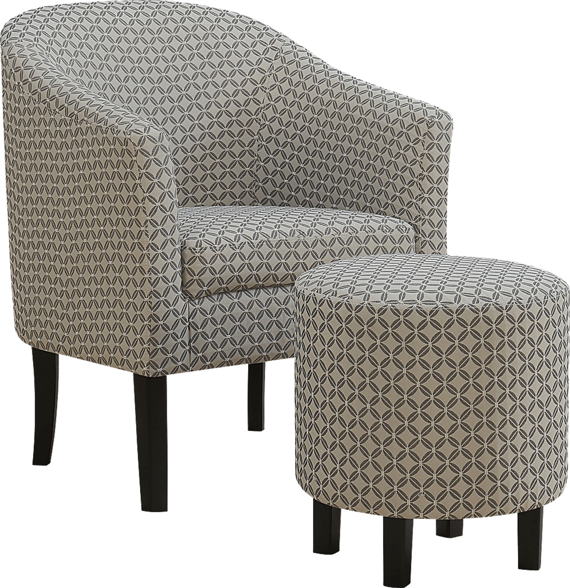 Belcaro Gray Accent Chair - Image 1