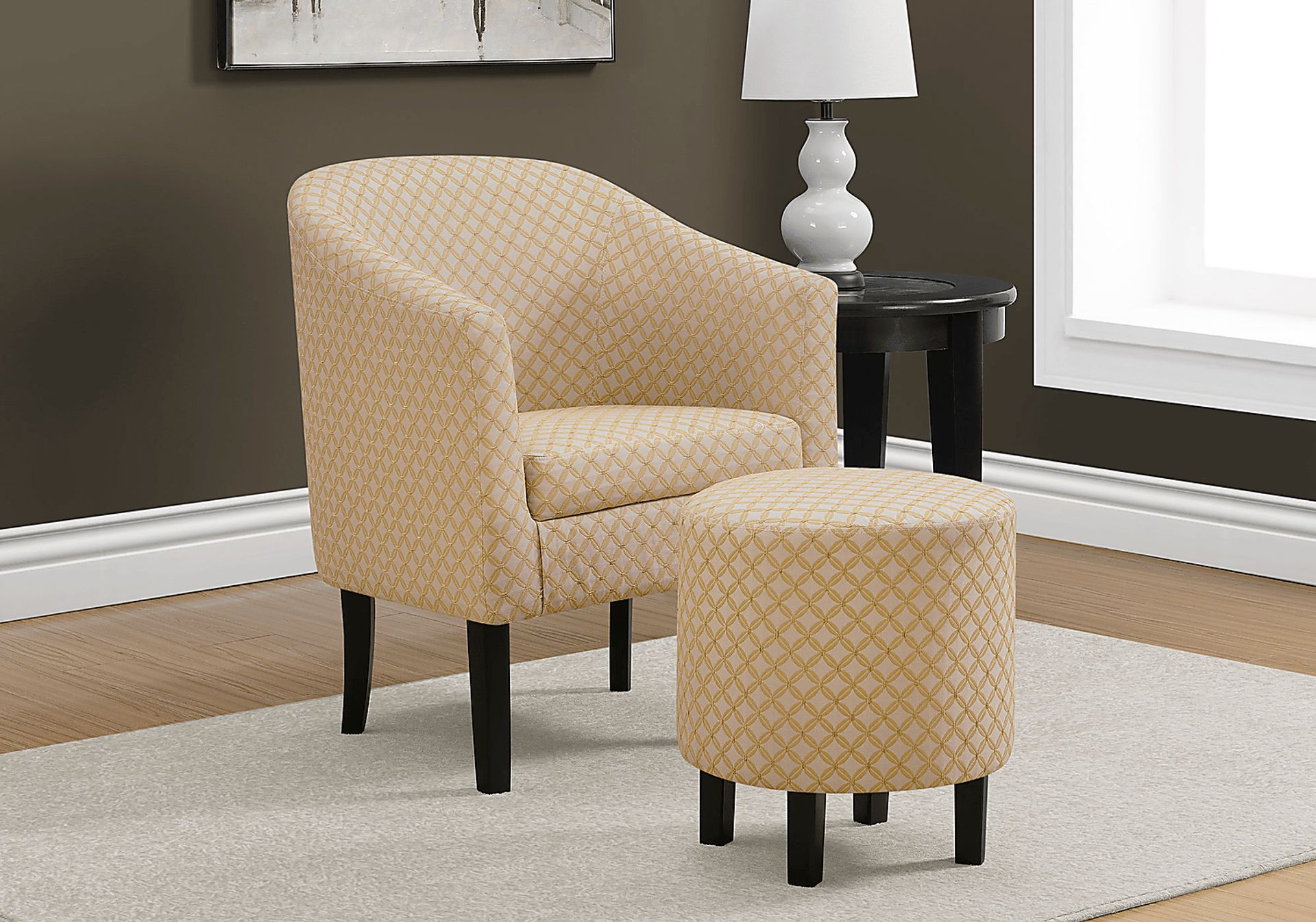Belcaro Yellow Accent Chair - Image 2
