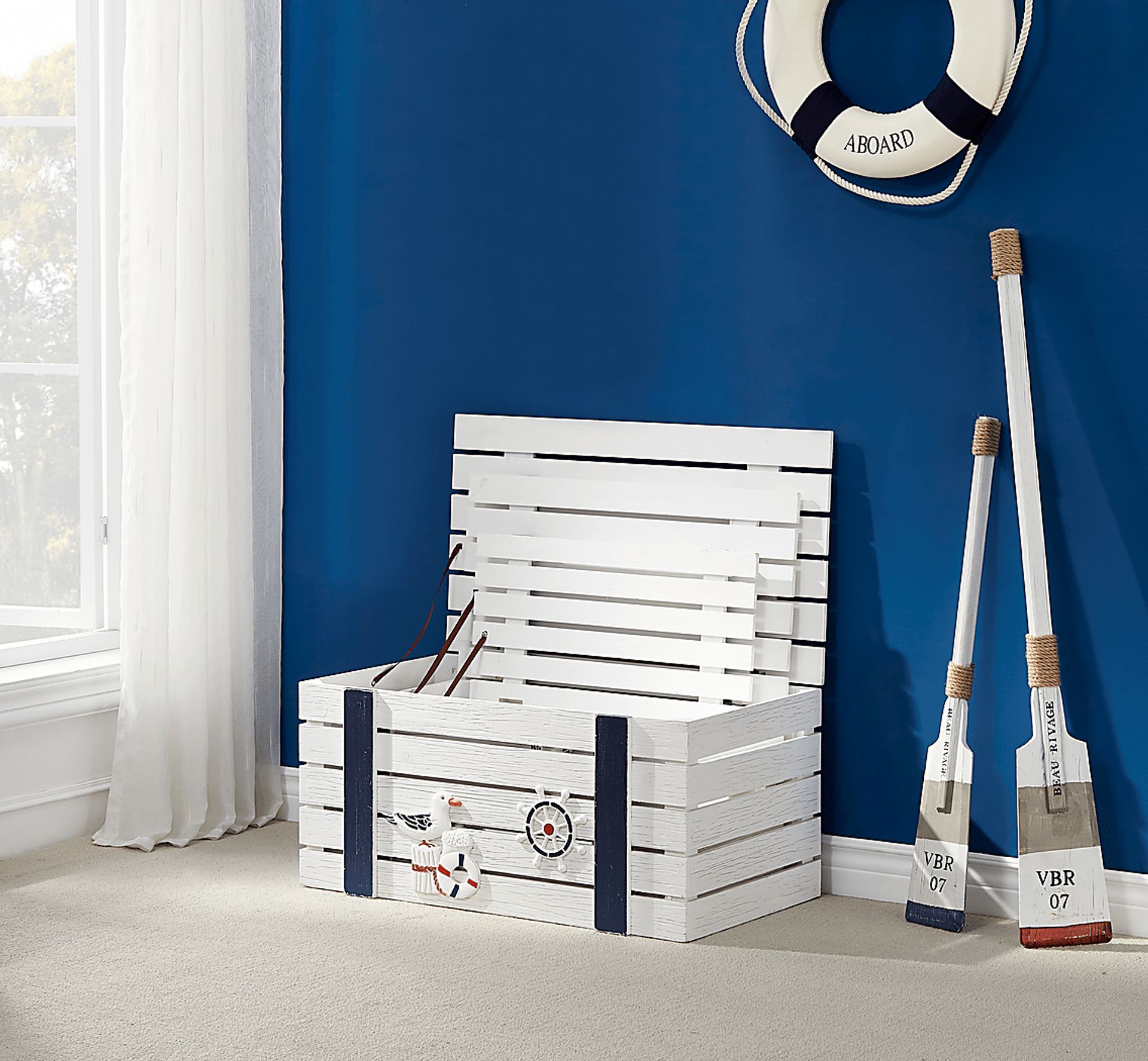 Belcher White Nesting Trunks, Set of 3 - Image 6